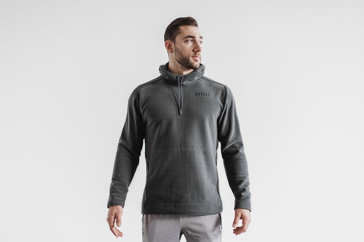 Nobull Arctic Men's Hoodie Dark Grey | Australia (FR1256)
